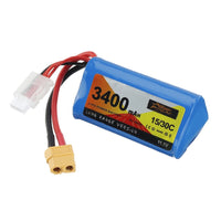 HKM-763731 Lithium Ion 3400mAh 11.1V Battery for XT60 FPV Racing Drones, 205g