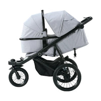 HKM-6763859 Lightweight Foldable 3-Wheel Jogger Stroller with Rain Cover for Newborns