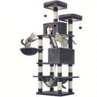 HKM-7639229 Multi-layer Cat Climbing Frame with Sisal Scratching Posts - Cute Style in Various Colors