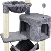HKM-7639229 Multi-layer Cat Climbing Frame with Sisal Scratching Posts - Cute Style in Various Colors