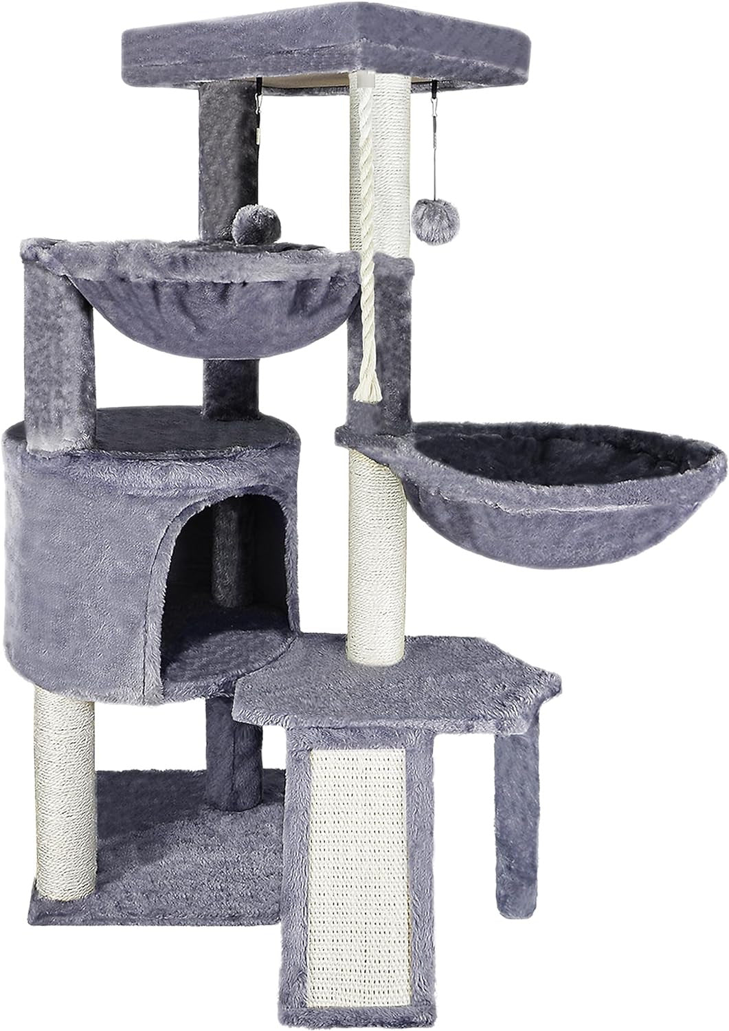 HKM-7639229 Multi-layer Cat Climbing Frame with Sisal Scratching Posts - Cute Style in Various Colors