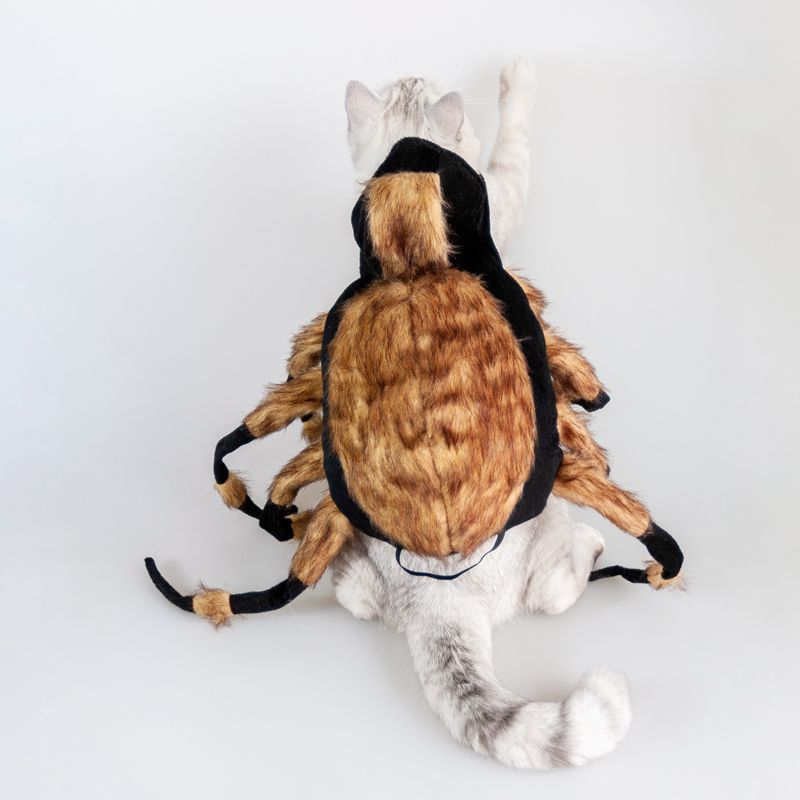 HKM-7640125 Spider Costume for Cats and Dogs with Adjustable Straps - Halloween Themed Pet Outfit