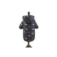 HKM-7640381 Adorable Cotton Puppy Pattern Princess Suit for Pets in Blue, Black, and Gray