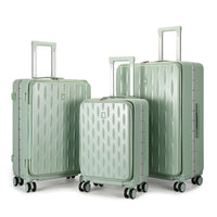 HKM-764051 Stylish Hard Shell PC Trolley Suitcases in 20, 24, and 28 Inch Sizes for Business Travel