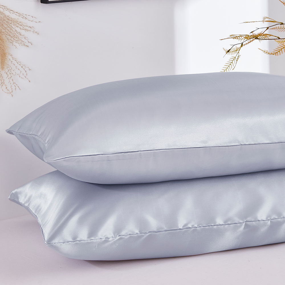 HKM-764115 Silk Double Pillowcase Set - Artificial Silk, Various Sizes Available