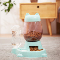 HKM-7641917 Automatic Two-in-One Pet Feeder and Water Dispenser for Cats and Dogs, Gravity Design, Easy to Clean, Anti-Slip Base