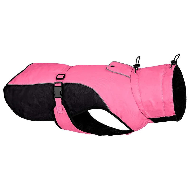 HKM-7642301 Adjustable Waterproof Dog Coat with Reflective Features for Outdoor Use