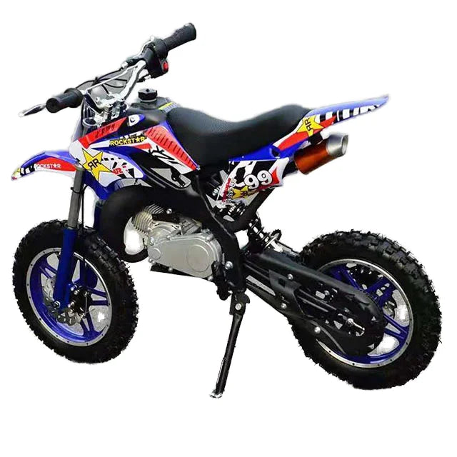 HKM-764243 Kids 50cc 2-Stroke Mini Motorcycle with Max Speed of 40km/h - Compact Dirt Bike for Young Riders