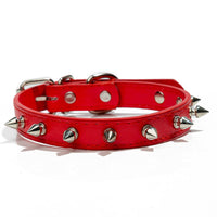 HKM-7643197 Durable PU Leather Pet Anti-Bite Collar with Metal Accents - Comfortable & Sturdy Design