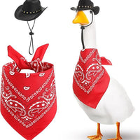 HKM-7643325 Monochrome Denim Cowboy Hat and Drool Towel Set for All Seasons