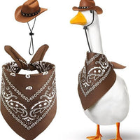HKM-7643325 Monochrome Denim Cowboy Hat and Drool Towel Set for All Seasons