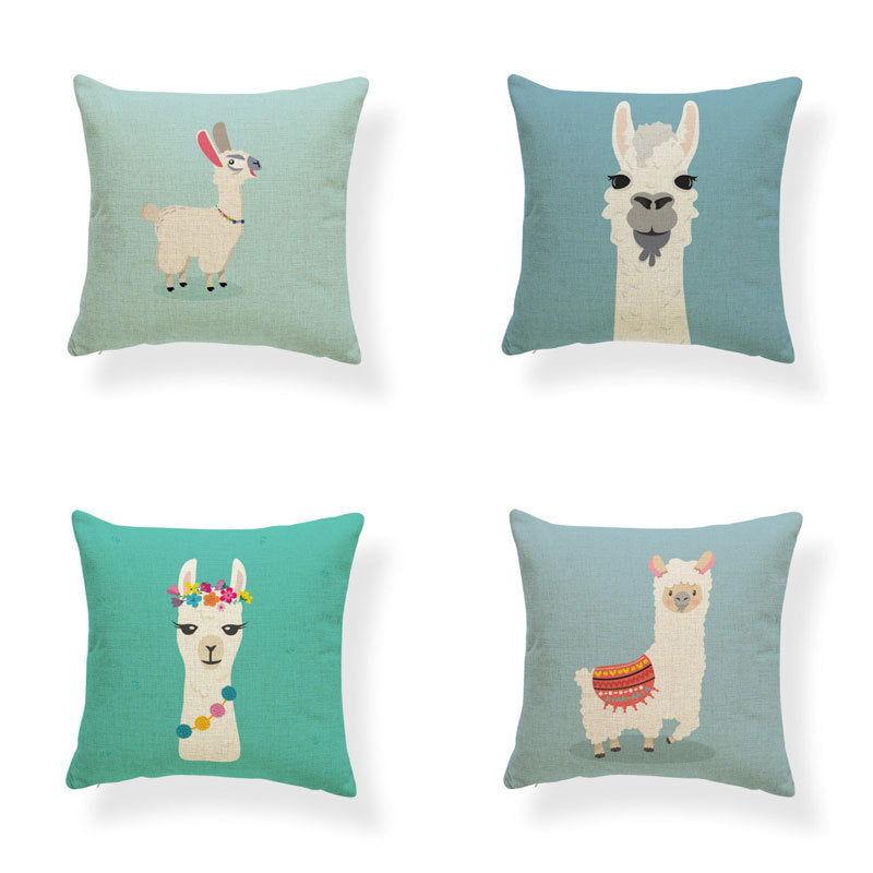 HKM-764499 Fashionable Digital Printing Polyester Cushion Pillowcase - 45x45cm, Multiple Designs Available