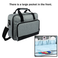 HKM-764499 Gray Polyester Handbag for Projector Storage, 14x11x4in, Supports Up to 20kg