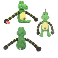 HKM-7646525 Interactive Molar Toy for Dogs - Plush Rabbit, Monkey, and Crocodile Shapes for Training and Companionship