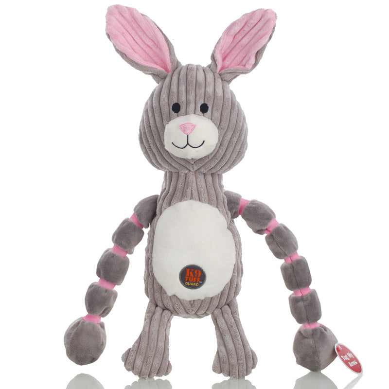 HKM-7646525 Interactive Molar Toy for Dogs - Plush Rabbit, Monkey, and Crocodile Shapes for Training and Companionship
