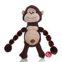 HKM-7646525 Interactive Molar Toy for Dogs - Plush Rabbit, Monkey, and Crocodile Shapes for Training and Companionship