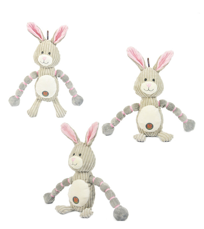 HKM-7646525 Interactive Molar Toy for Dogs - Plush Rabbit, Monkey, and Crocodile Shapes for Training and Companionship
