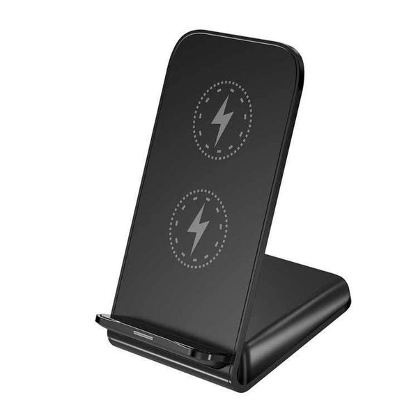 HKM-764691 Fast Charge Horizontal Wireless Charger for Dual Devices - Model Z2/H8, Micro USB Interface, Multiple Colors Available