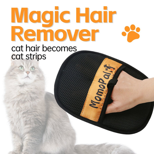 HKM-7647293 Pet Hair Removal Electrostatic Gloves - Orange, One Size