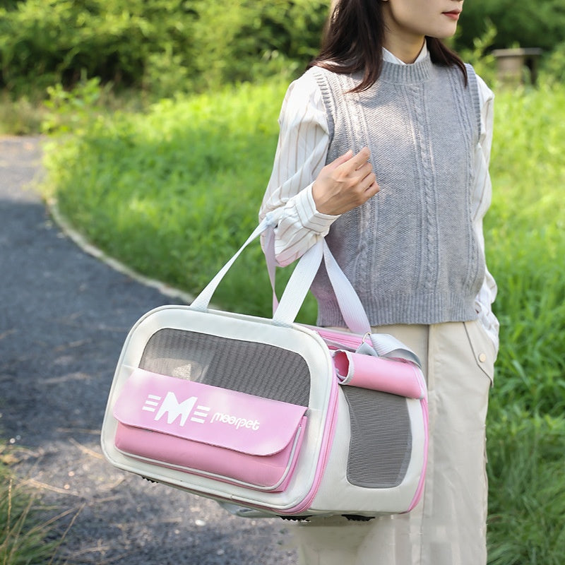 HKM-7647933 Portable Cat Diaper Bag with Large Capacity and Breathable Design for Travel