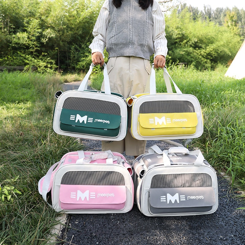 HKM-7647933 Portable Cat Diaper Bag with Large Capacity and Breathable Design for Travel