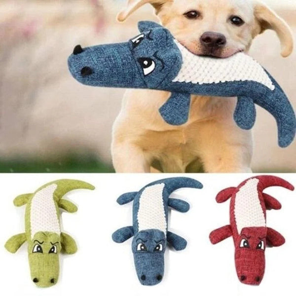 HKM-7648957 Three-Color Corn Grid Plush Toy for Cats and Dogs with Biting Sound for Boredom Relief