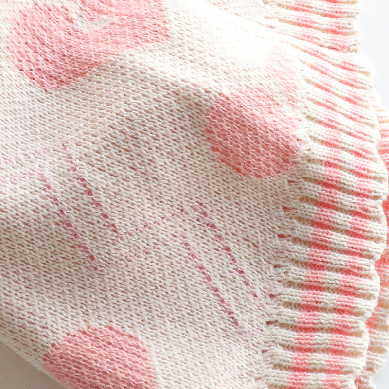 HKM-7649469 Cozy Wool Sweater for Cats and Dogs - Autumn and Winter Cardigan in Yellow and Pink