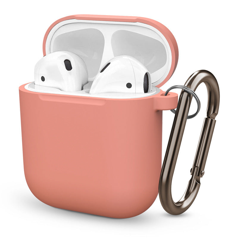 HKM-765011 Silicone Dust Plug Soft Cover Compatible with iPhone and AirPods 1/2 - Simple Design in Solid Color