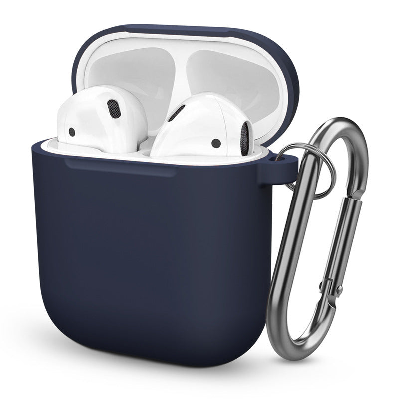 HKM-765011 Silicone Dust Plug Soft Cover Compatible with iPhone and AirPods 1/2 - Simple Design in Solid Color
