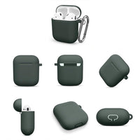 HKM-765011 Silicone Dust Plug Soft Cover Compatible with iPhone and AirPods 1/2 - Simple Design in Solid Color
