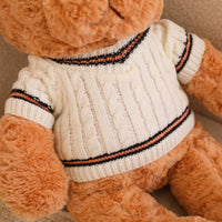 HKM-7651133 White Sweater Teddy Bear Plush Toy in Various Sizes (30cm to 130cm)