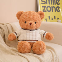 HKM-7651133 White Sweater Teddy Bear Plush Toy in Various Sizes (30cm to 130cm)