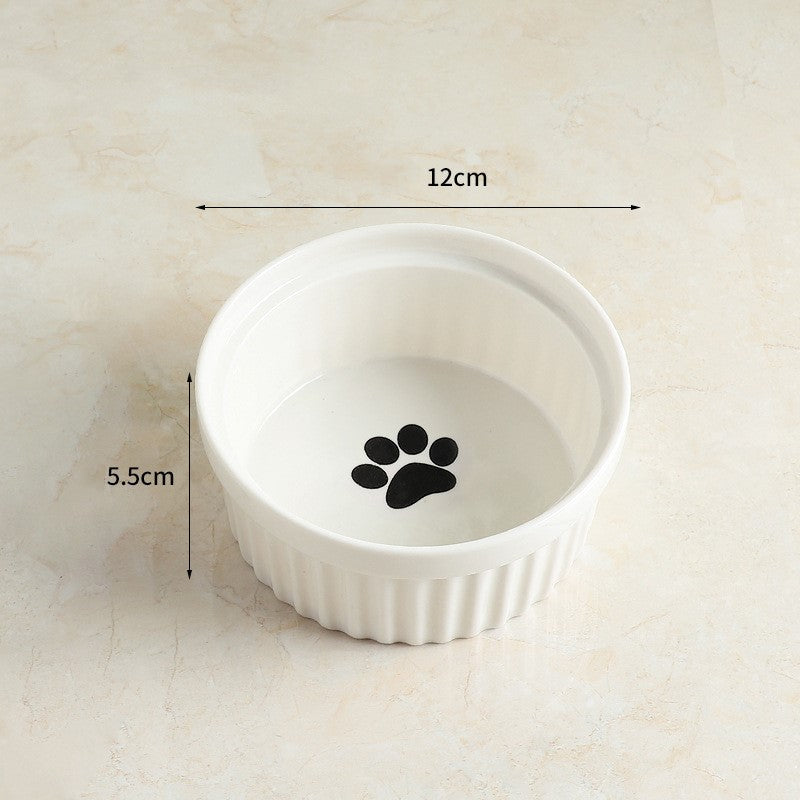 HKM-7651645 Cervical Spine Protective Ceramic Pet Bowl for Cats and Dogs - Various Stylish Designs
