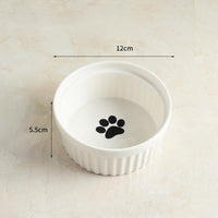 HKM-7651645 Cervical Spine Protective Ceramic Pet Bowl for Cats and Dogs - Various Stylish Designs