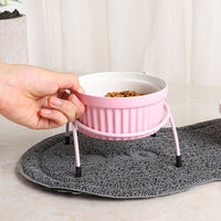 HKM-7651645 Cervical Spine Protective Ceramic Pet Bowl for Cats and Dogs - Various Stylish Designs