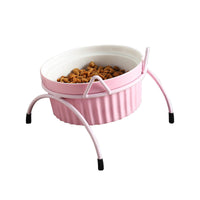 HKM-7651645 Cervical Spine Protective Ceramic Pet Bowl for Cats and Dogs - Various Stylish Designs
