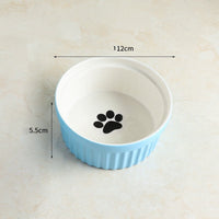 HKM-7651645 Cervical Spine Protective Ceramic Pet Bowl for Cats and Dogs - Various Stylish Designs