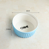 HKM-7651645 Cervical Spine Protective Ceramic Pet Bowl for Cats and Dogs - Various Stylish Designs