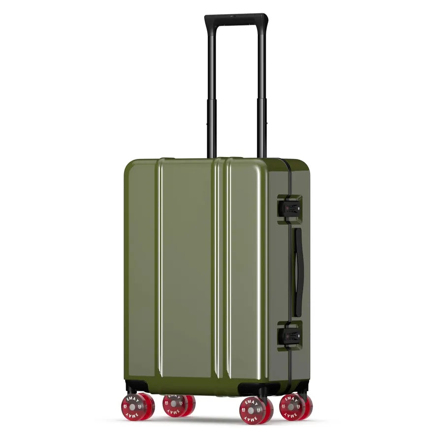 HKM-765203 Customisable Logo Travel Trolley Suitcase with Aluminium Frame and Spinner Wheels
