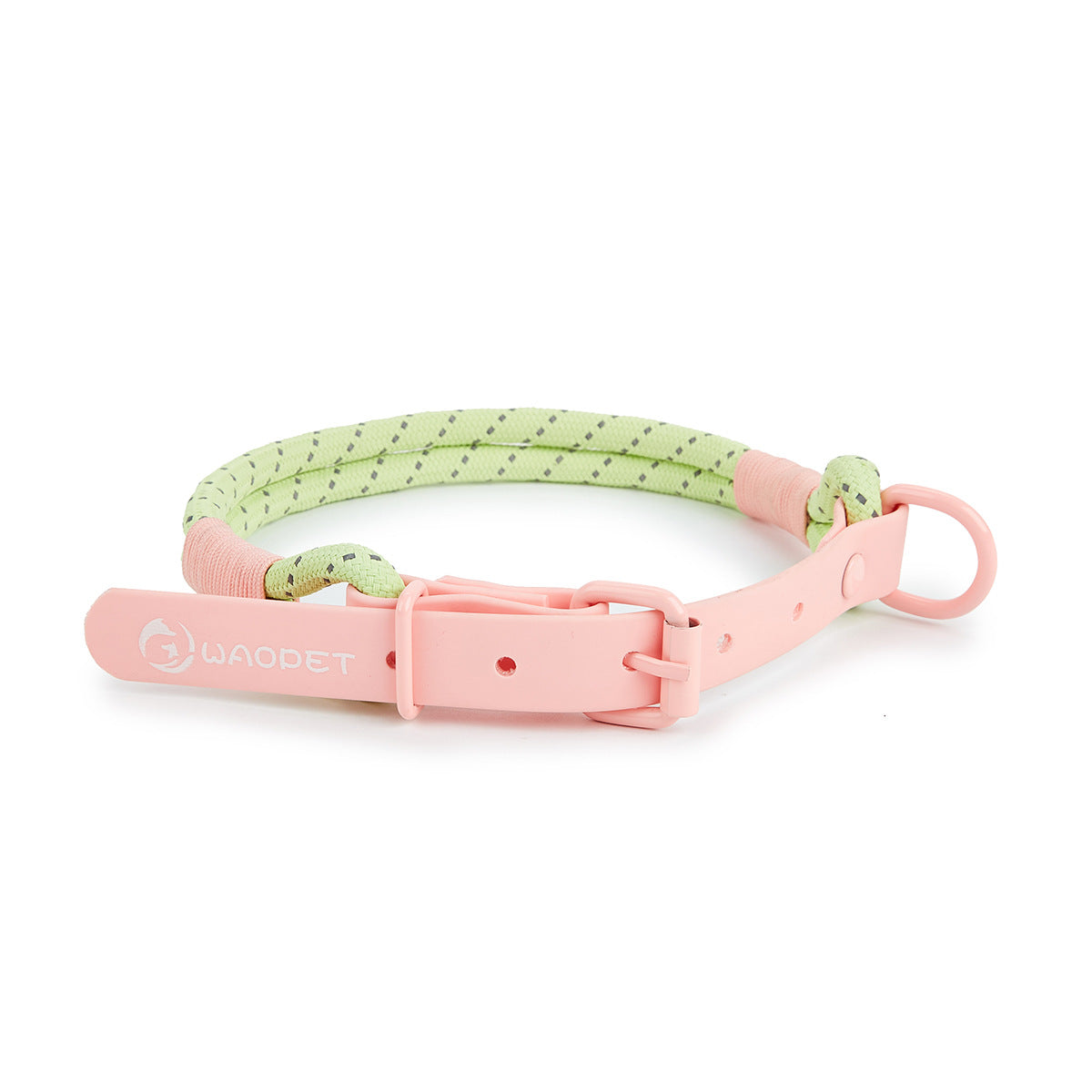 HKM-7652925 Adjustable Dog Traction Vest and Collar Set with Leash - Available in Purple and Pink