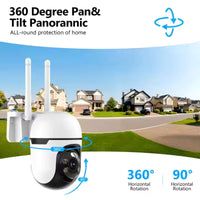 HKM-765331 3MP Mini WiFi PTZ Surveillance Camera with Remote Viewing and Motion Detection