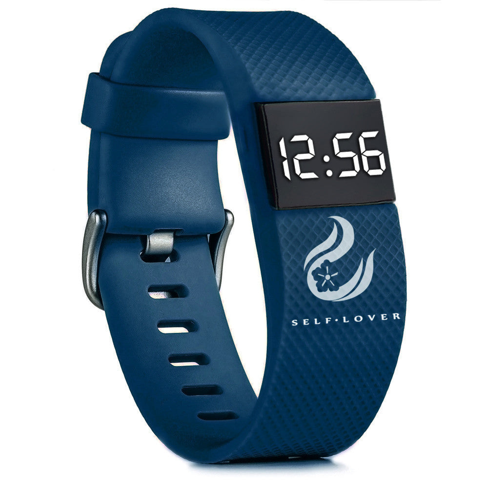 HKM-765331 Men's Waterproof Sports Watch with Silicone Strap and LED Display
