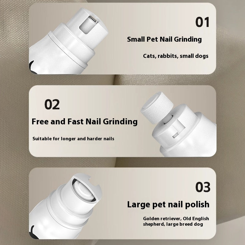 HKM-7655229 Electric Pet Nail Piercing Device with 3-Speed Adjustment and Power Display