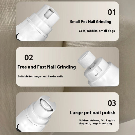 HKM-7655229 Electric Pet Nail Piercing Device with 3-Speed Adjustment and Power Display