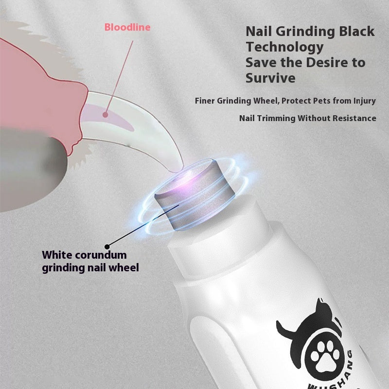 HKM-7655229 Electric Pet Nail Piercing Device with 3-Speed Adjustment and Power Display