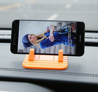 HKM-765523 Large Silicone Car Phone Holder with Non-Slip Mat and Bracket Buckles