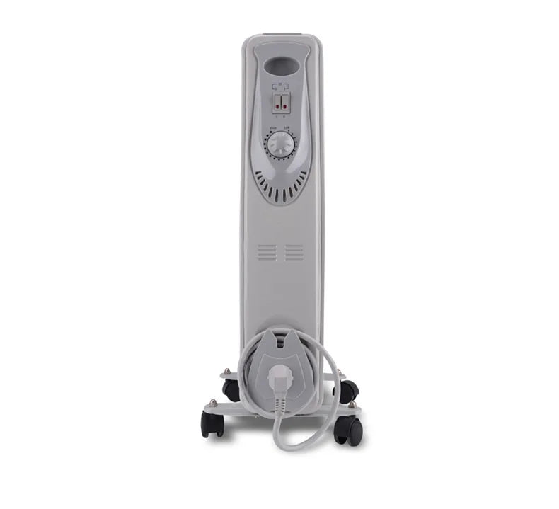 HKM-765587 1500W Portable Oil Radiant Heater with Adjustable Thermostat and Safety Features