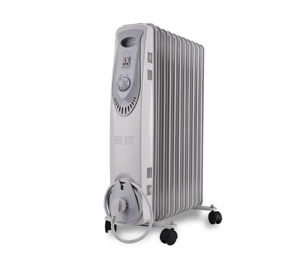 HKM-765587 1500W Portable Oil Radiant Heater with Adjustable Thermostat and Safety Features