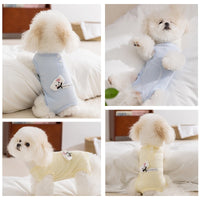 HKM-7655997 Adorable Breathable Mesh Cartoon Cat Pet Shirt for Small and Medium Dogs
