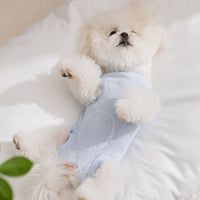 HKM-7655997 Adorable Breathable Mesh Cartoon Cat Pet Shirt for Small and Medium Dogs